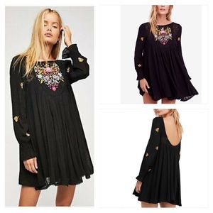 Free People Mohave Embroidered Mini Dress